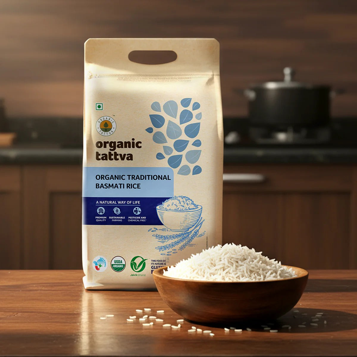 Organic Tattva Organic Traditional Basmati Rice - Veeha Foods
