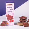 Chokola 45% Milk Chocolate Raspberry Minis – Creamy Cocoa with Fruity Raspberry Chocolate Bites-100g