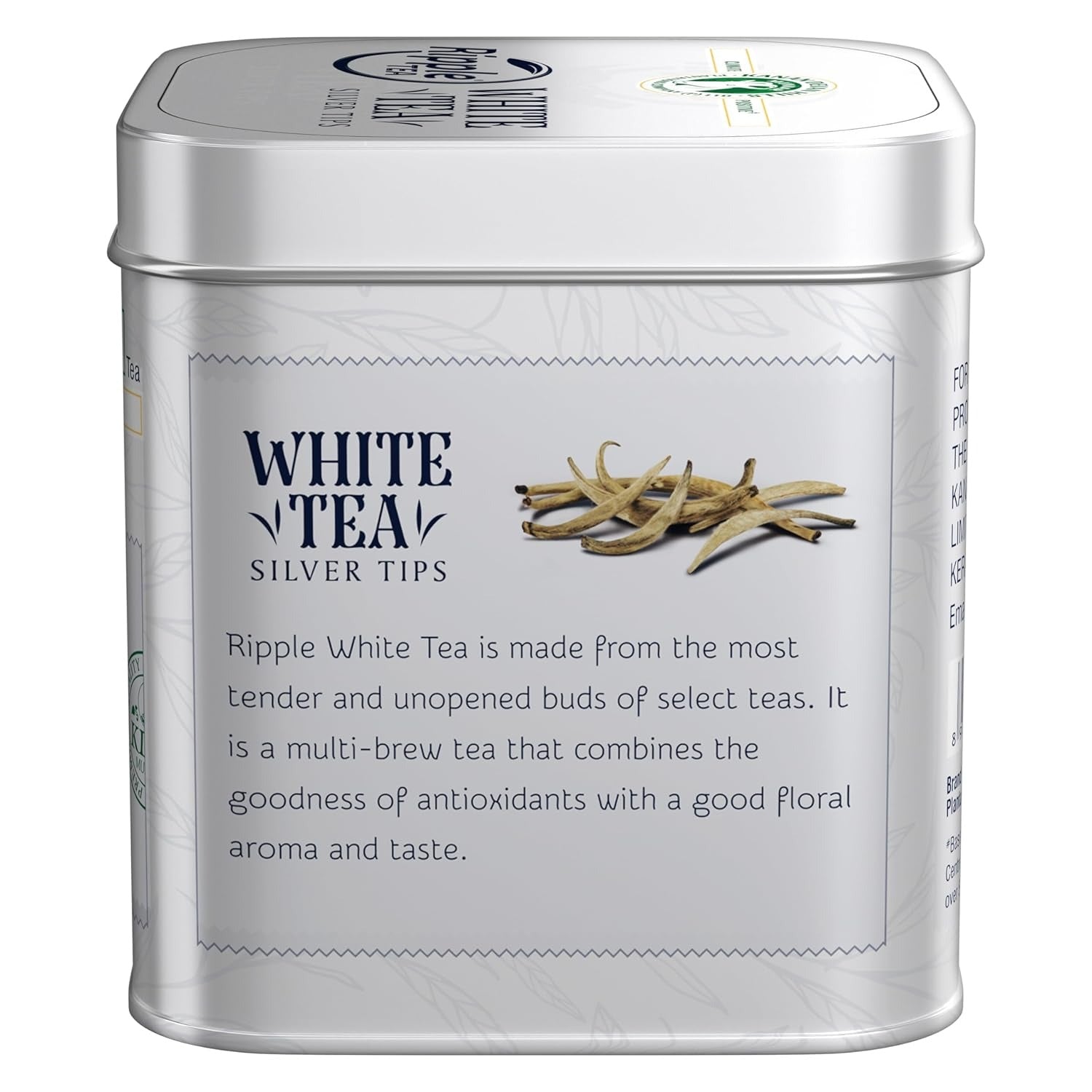 Ripel Tea Ripple White Tea Silvertips - 25gm - Veeha Foods