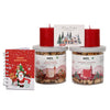 Mo's Bakery Premium Christmas & New Year Pink Gift Box with Raspberry Cookies & Apple cinnamon Cookies