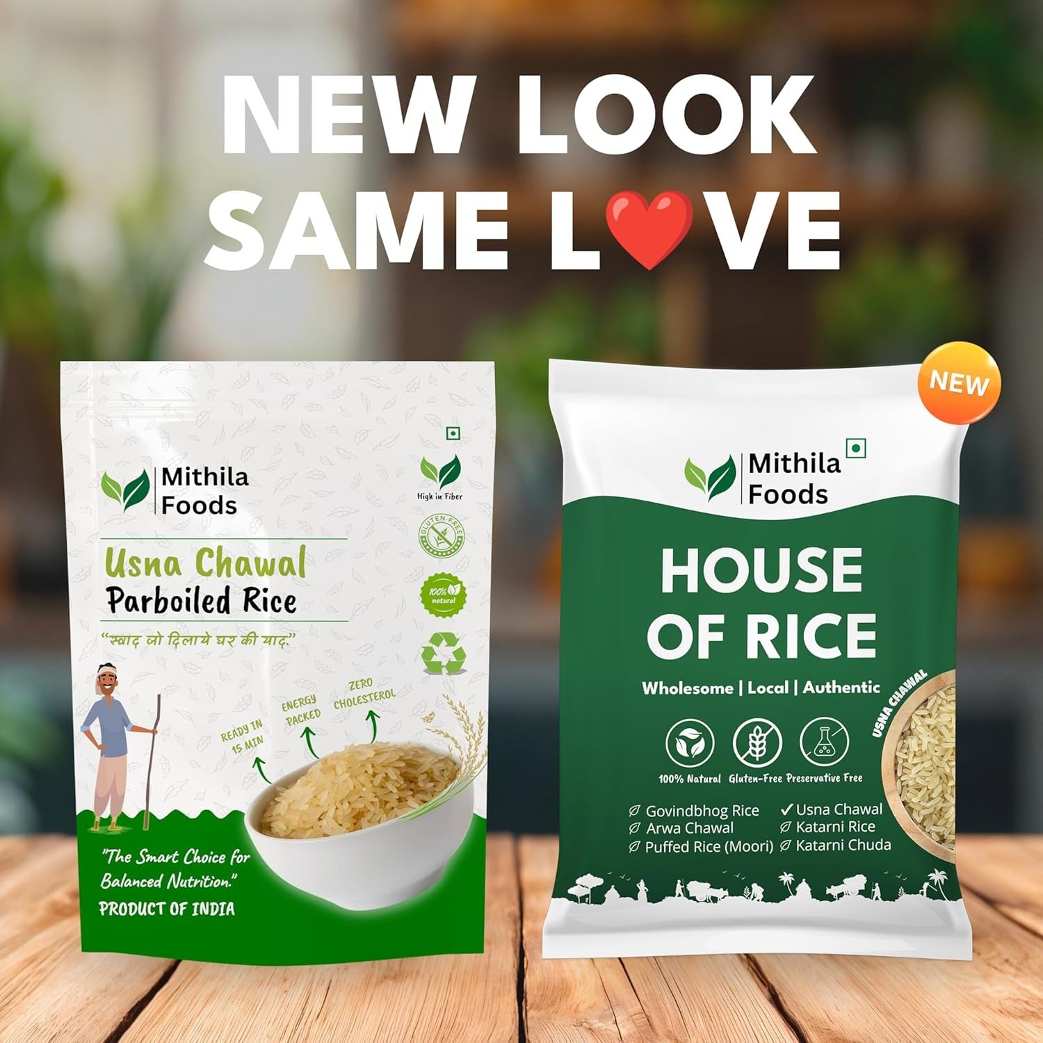 Mithila Foods Usna Chawal - Authentic Bihari Parboiled Rice - Veeha Foods