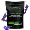 NAKPRO Advance Micronized L-Glutamine Powder for Muscle Growth and Recovery Unflavoured