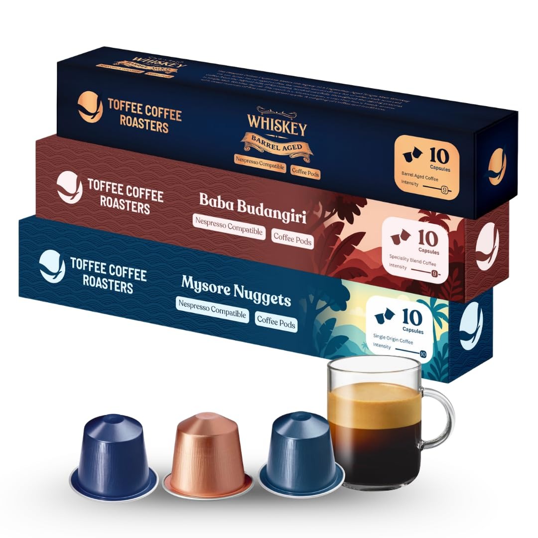 Toffee Coffee Roasters Variety Pack Coffee Pods - Pack of 3 - Veeha Foods