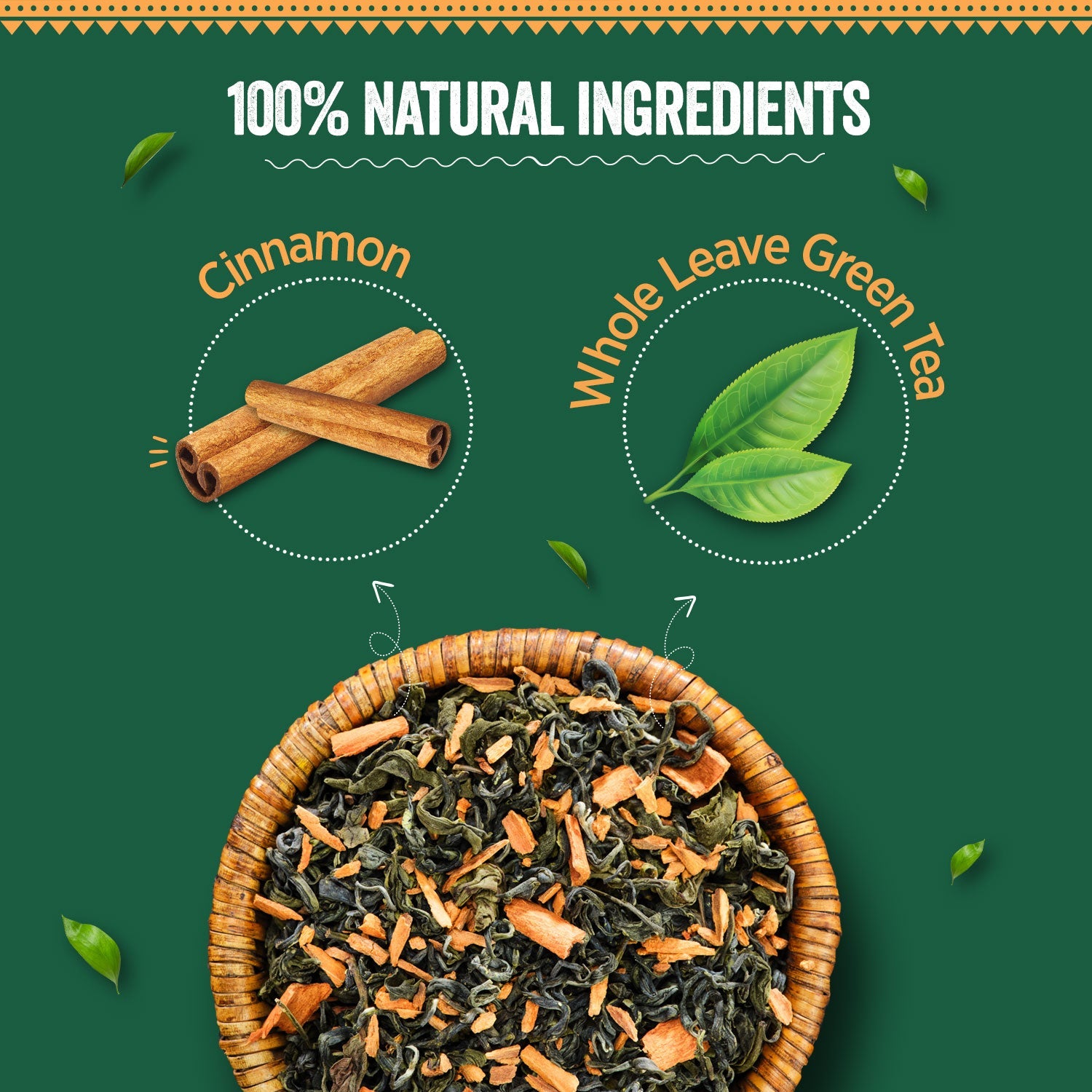 Cinnamon Green Tea - 100g