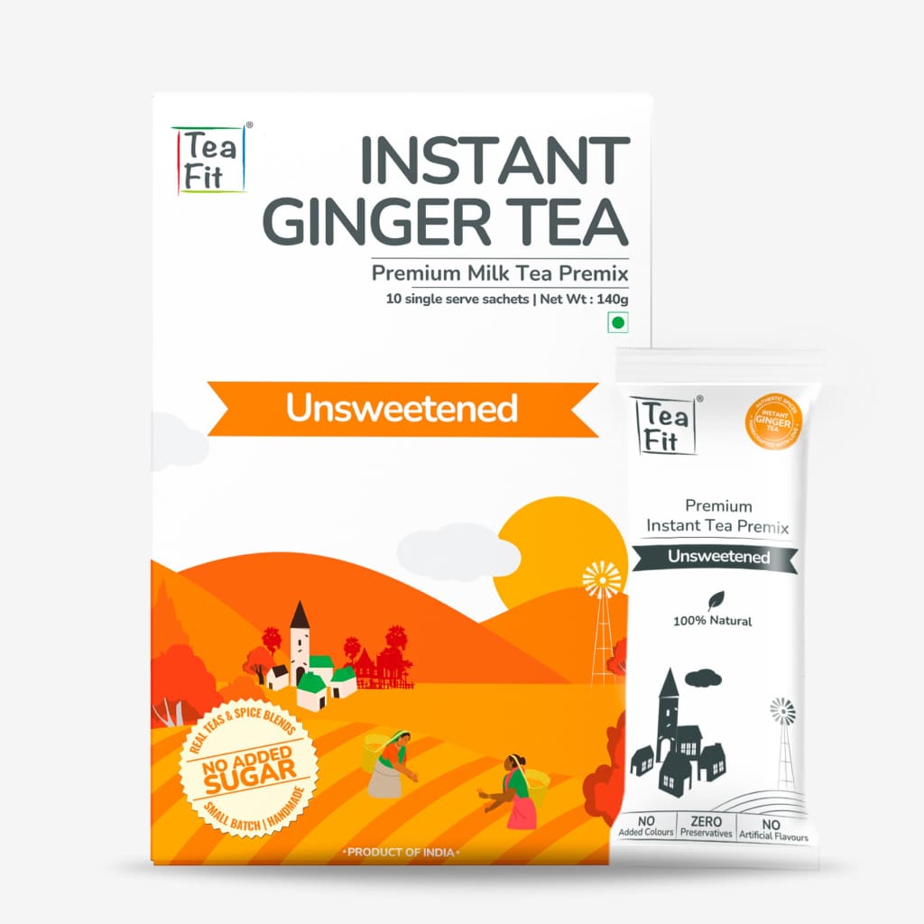 Instant Ginger Tea Premix - Unsweetened