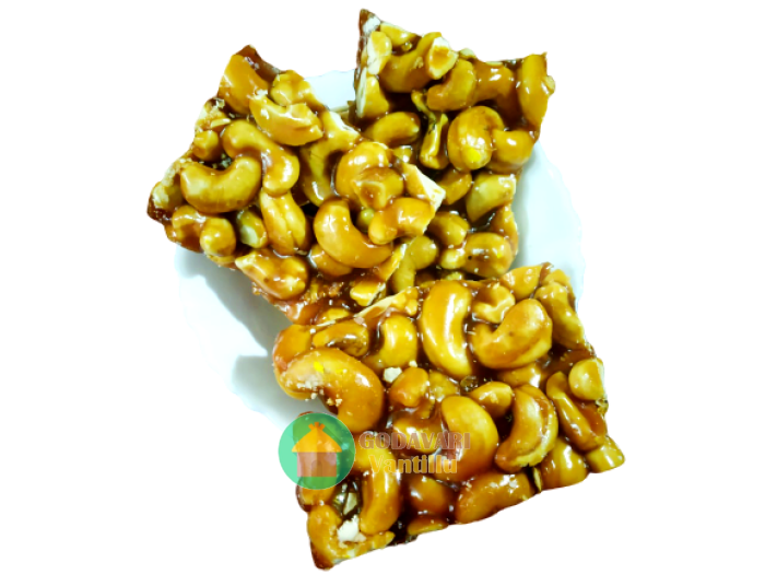 Godavari Vantillu Kaju Chikki / Cashew Chikki / Bellam Jeedipappu Achu