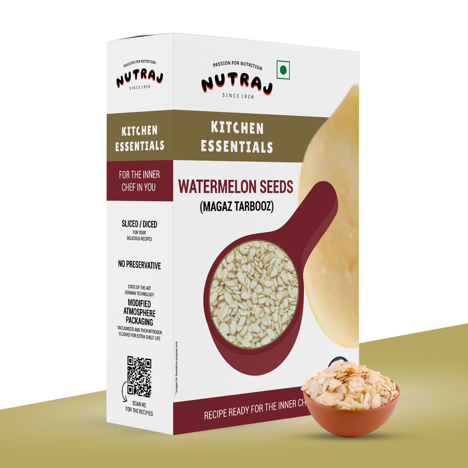 Nutraj Kitchen Essential Watermelon Seeds 200gm