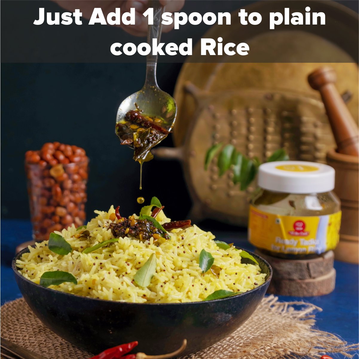 Lemon Rice Tadka Jar - 180g