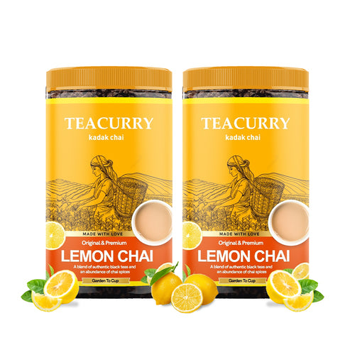 Lemon Chai - 100% Natural Nimbu Chai Tea for Weight and Skin | With Real Lemon