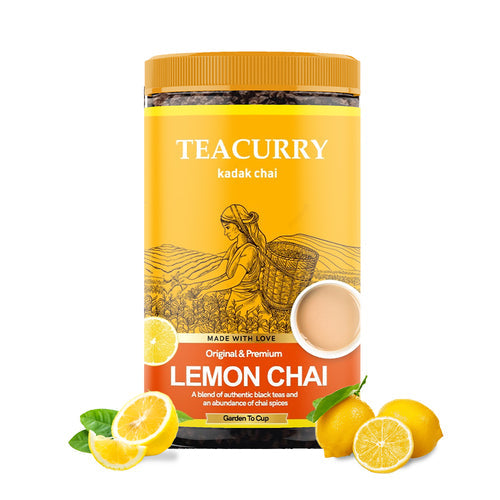 Lemon Chai - 100% Natural Nimbu Chai Tea for Weight and Skin | With Real Lemon