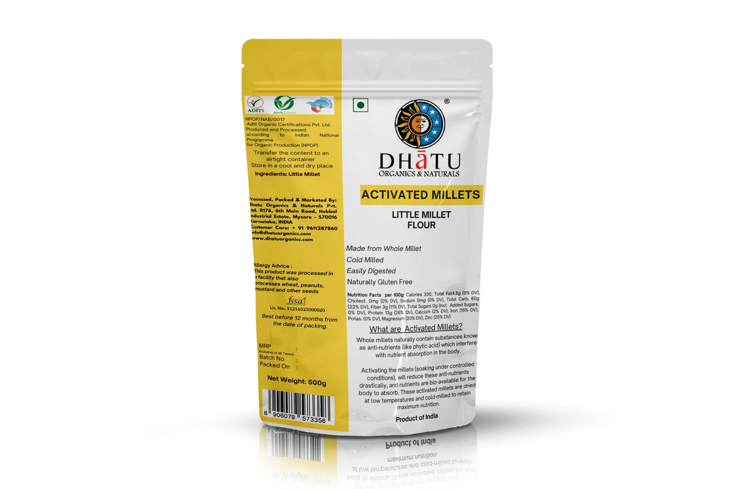 Dhatu Activated Little Millet Flour - 500 gms