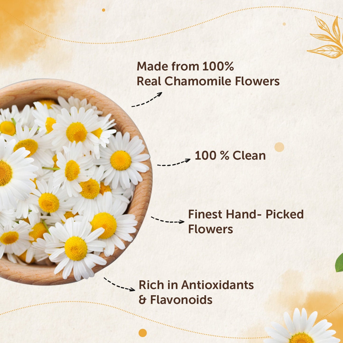 Chamomile Flower Tea For Blissful Sleep and Calm Mind- 30 gm