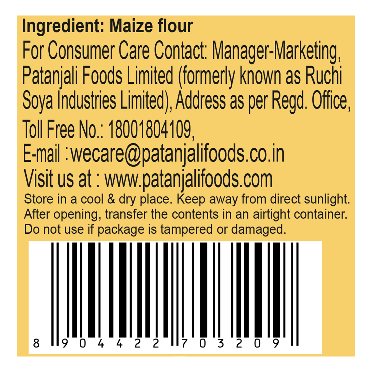 Patanjali Maize Atta