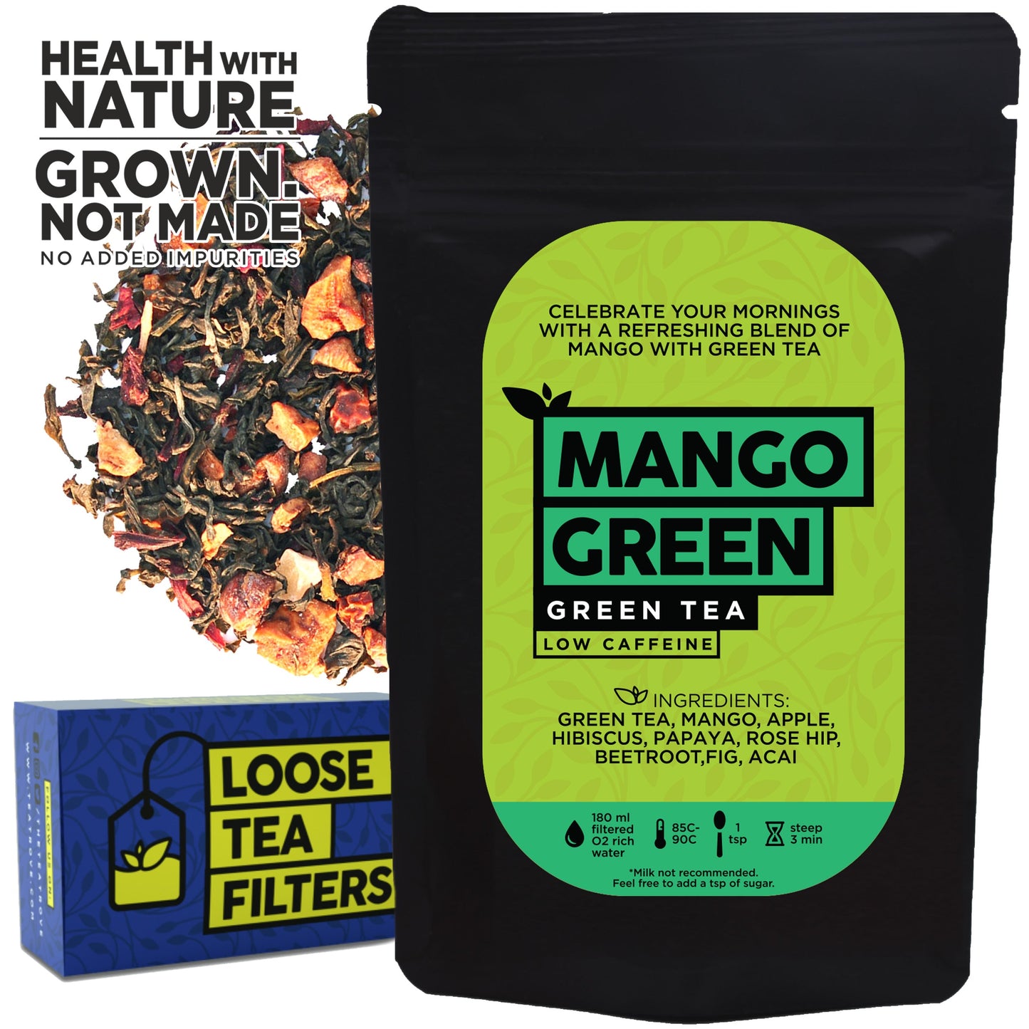 Mango Green Tea (50 g, 25 Cups)