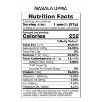 Masala Upma Pouch, 63g (Pack of 2) - Ready to Eat | Instant Food | No Added Preservatives