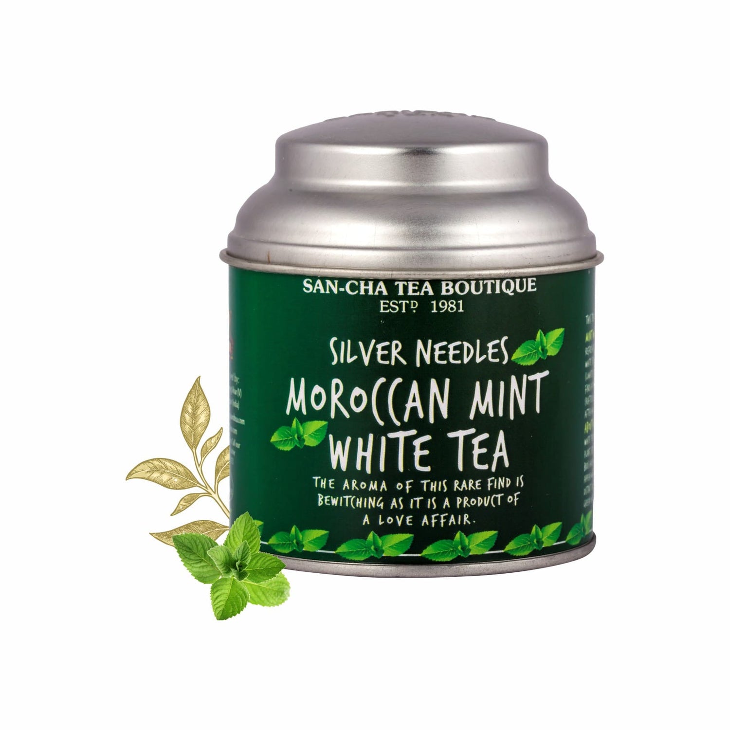 Moroccan Mint White Tea (Silver Needles Tea)