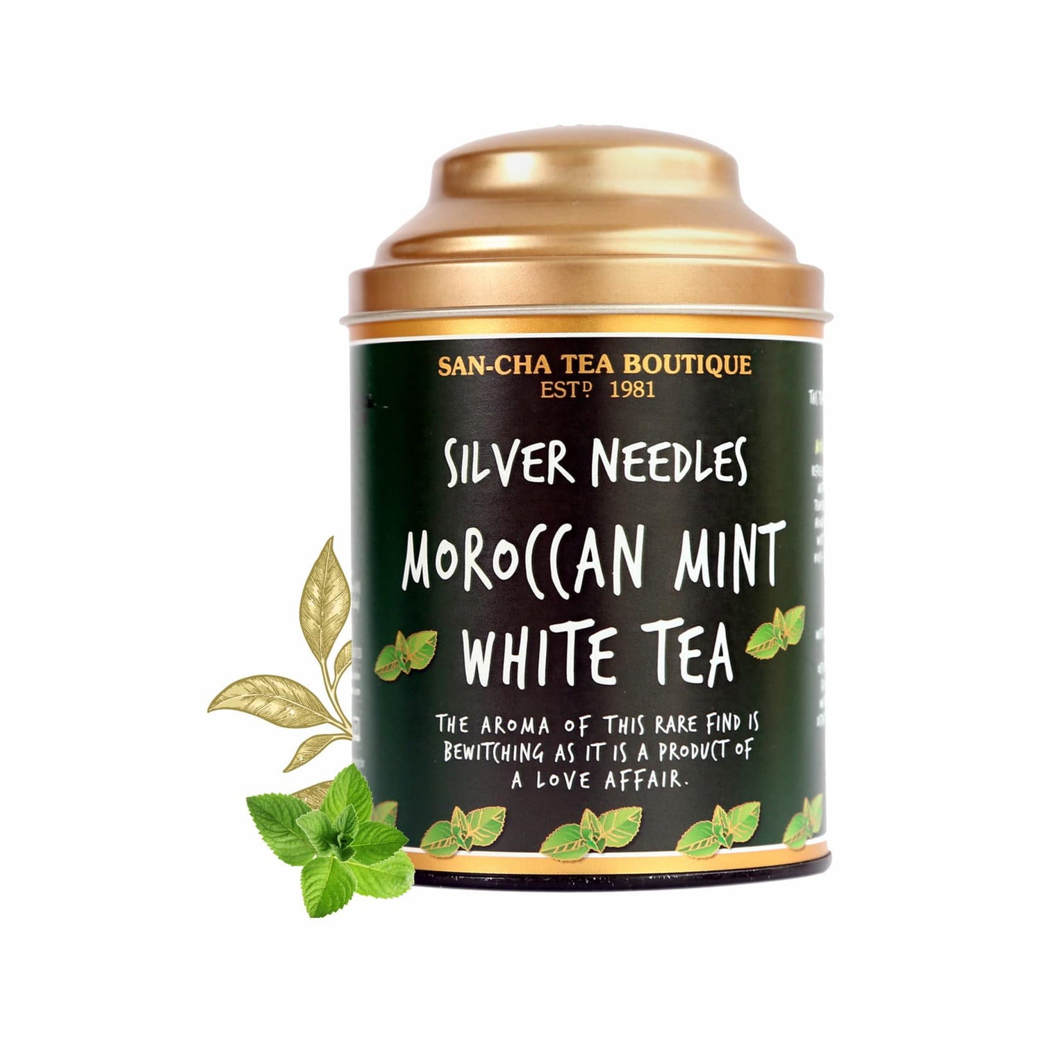 Moroccan Mint White Tea (Silver Needles Tea)