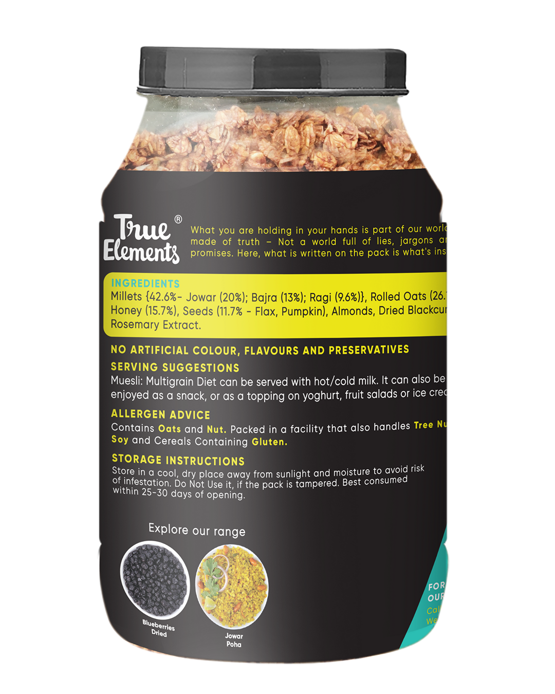 Muesli Multigrain Diet 1kg - Rich in Fibre