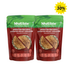 Natible Sprouted Protein and Sprouted Millet Chilla Mix Com - Thai Chilli flavor - 200 gms(Pack of 2)