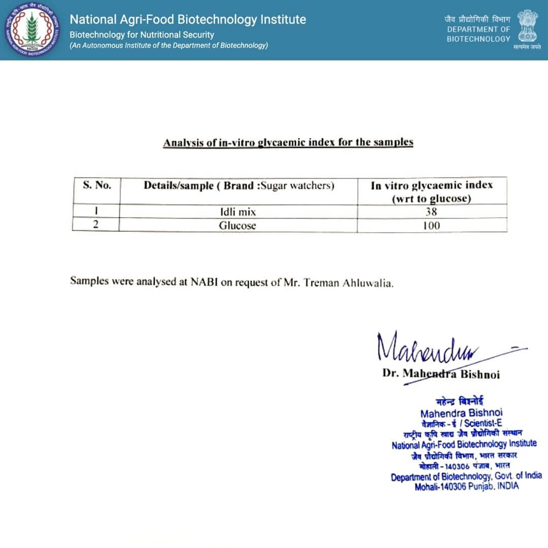 Instant Idli Mix, Diabetic Friendly