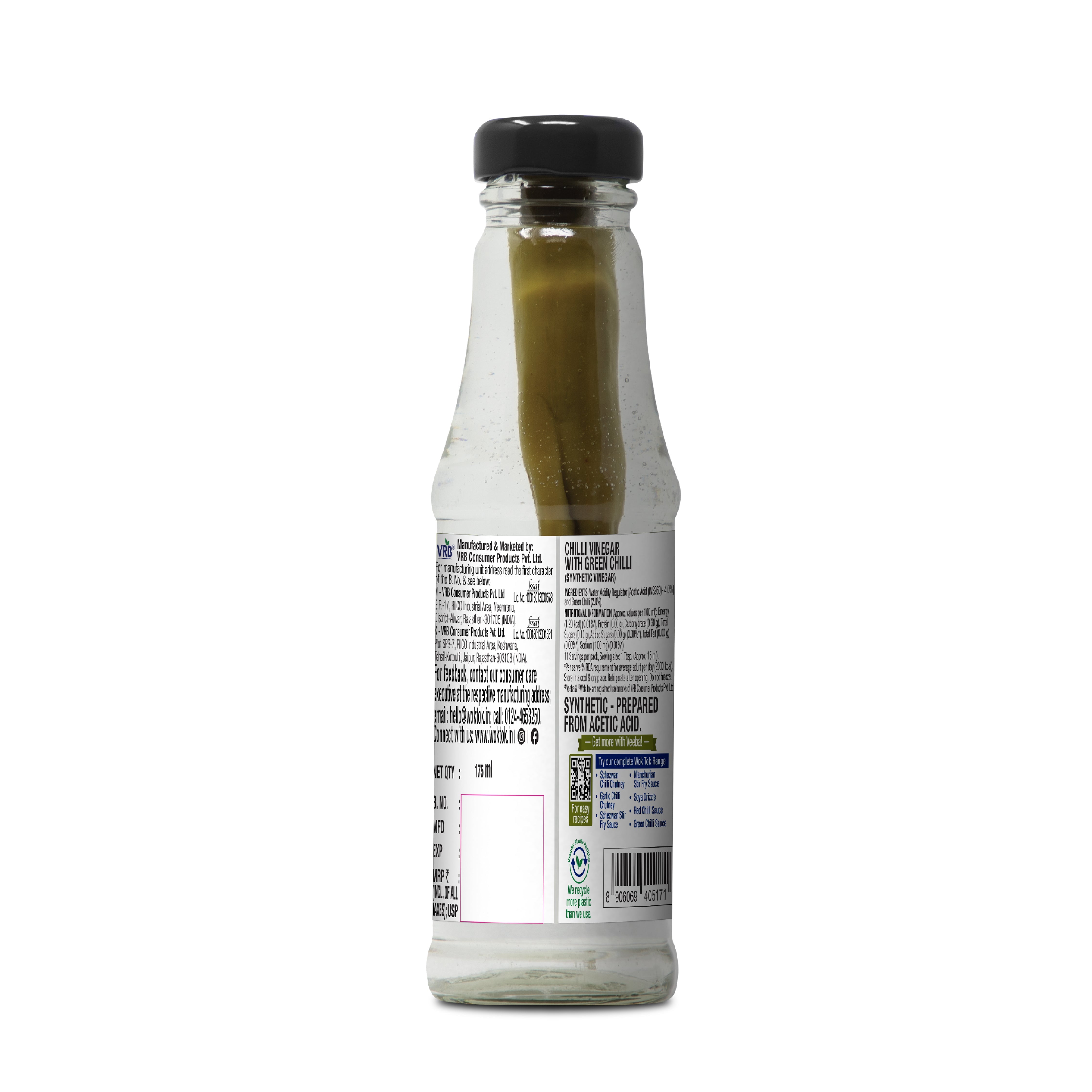 WOK TOK BY VEEBA CHILLI VINEGAR SAUCE (175ml)