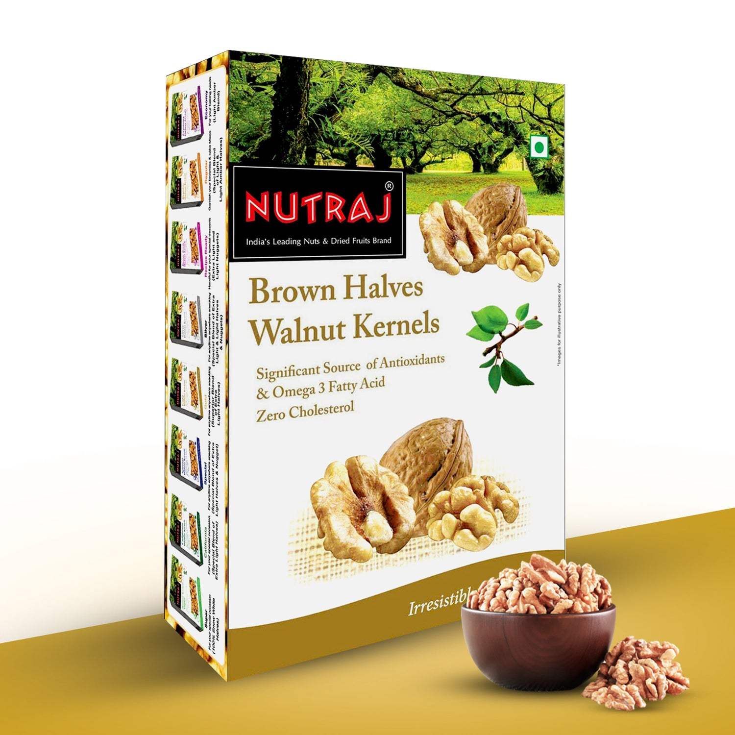 Nutraj Brown Halves Walnut (Akhrot Giri) 250gm