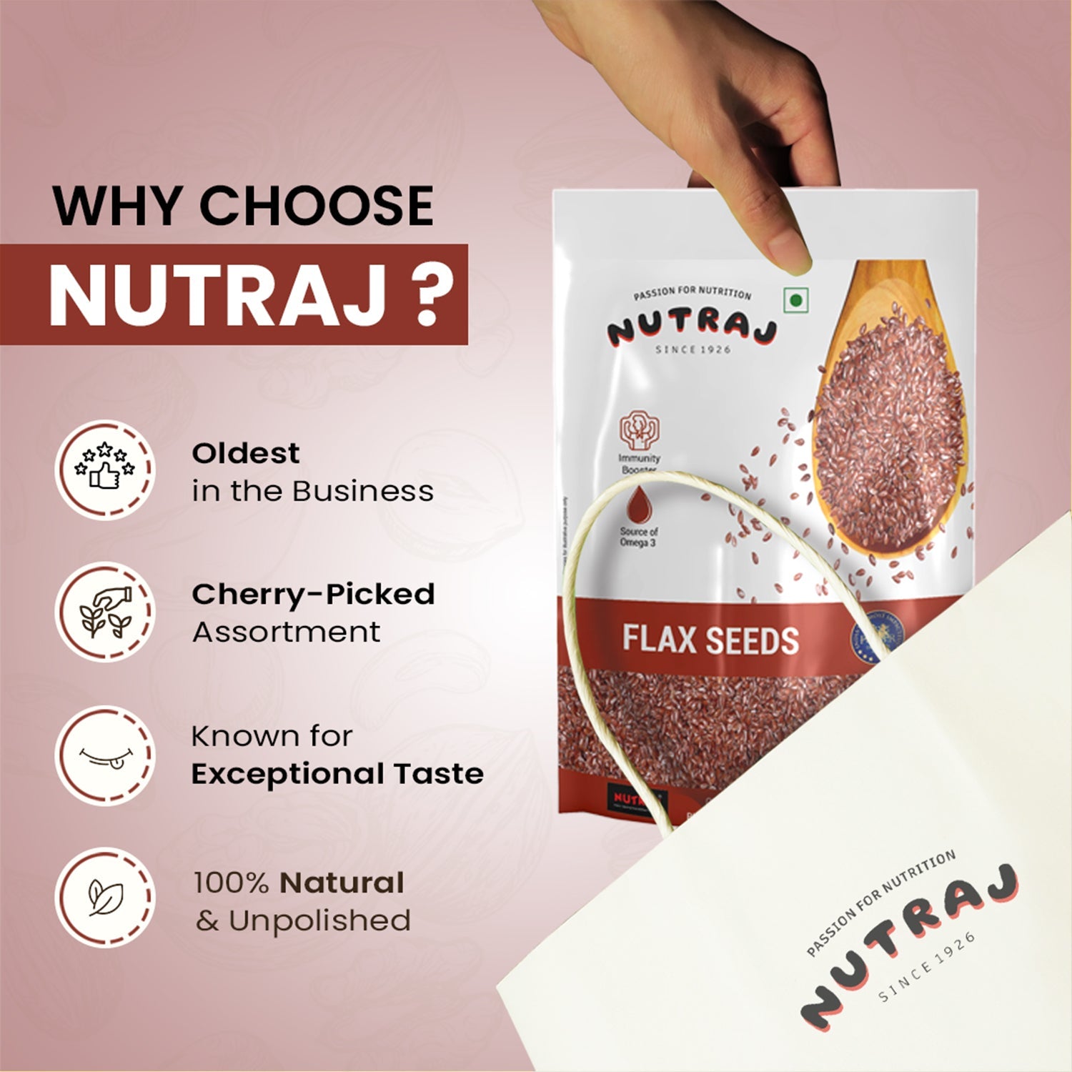 Nutraj Flax Seeds (Alsi Seeds) 200gm