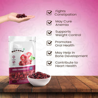 Nutraj Sliced Dried Cranberries 180gm