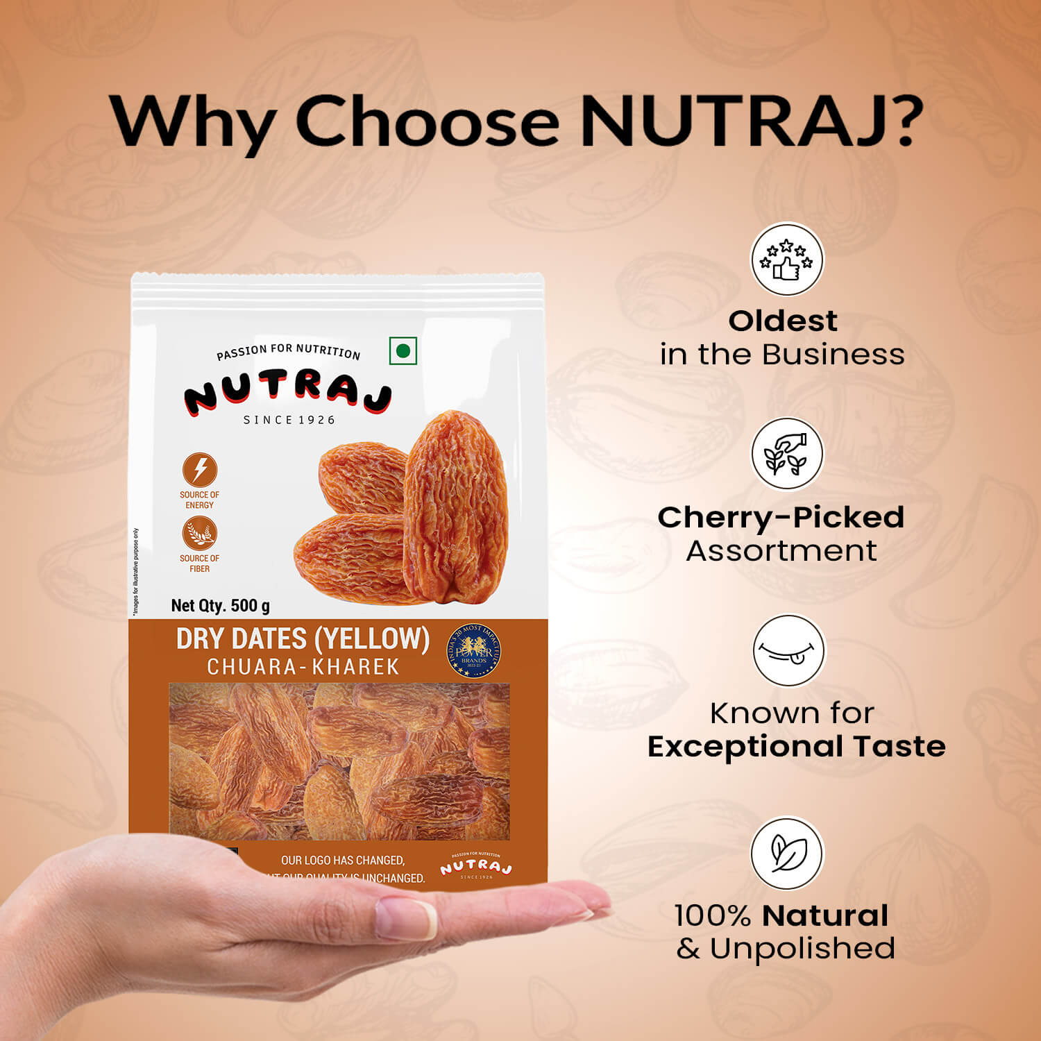 Nutraj Dry Dates Chuara 500gm