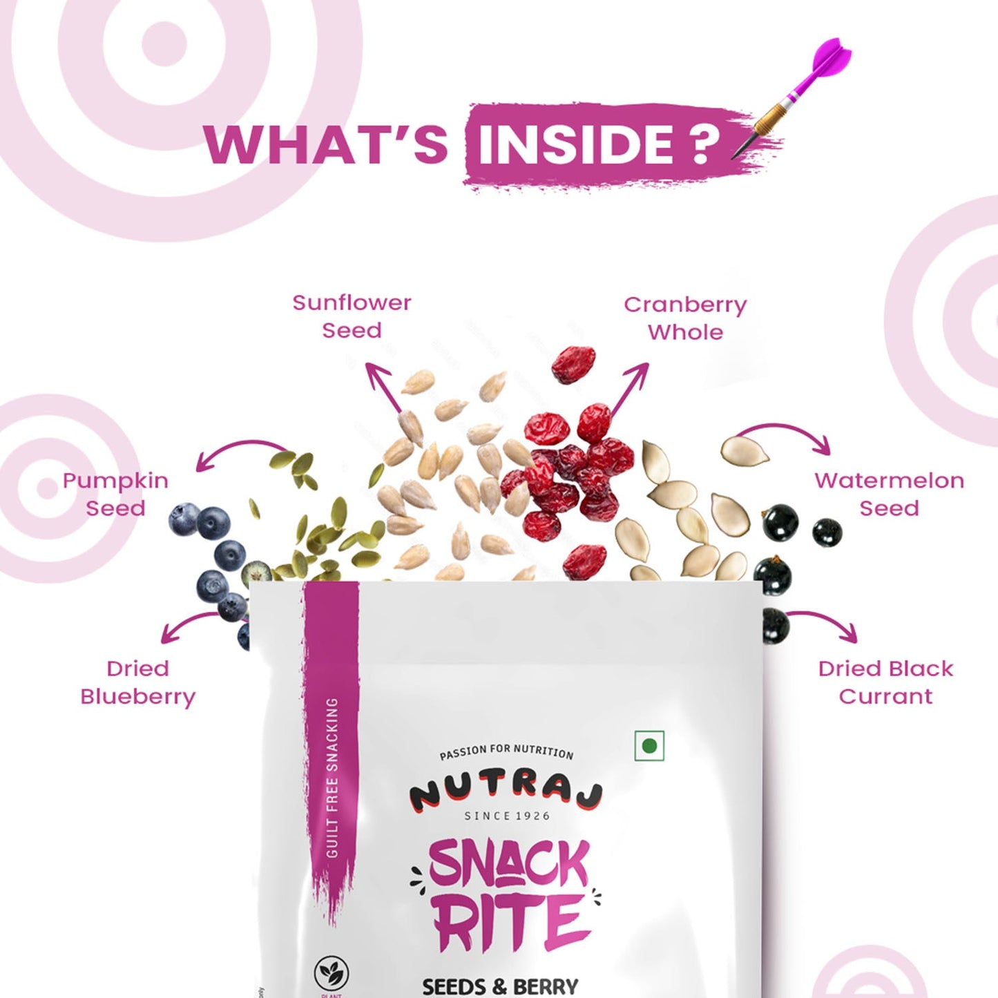 Nutraj Snackrite Seeds & Berry Mix 150gm