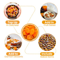 Nutraj Dried Apricot (Seedless) 200gm Tray