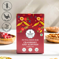 Nuts & Seeds Bar - Cranberry & Almond (Pack of 6), 180 g