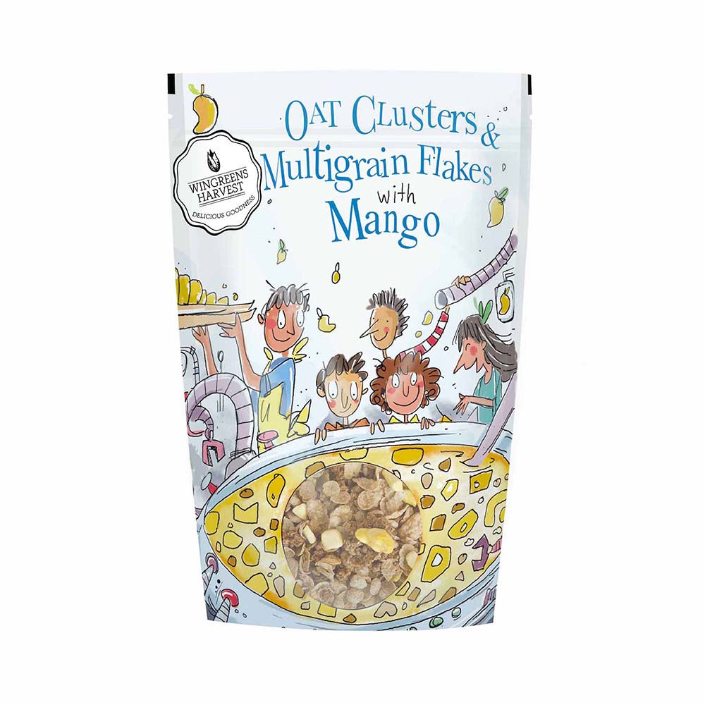 Oat Clusters & Multigrain Flakes with Mango, 350 g