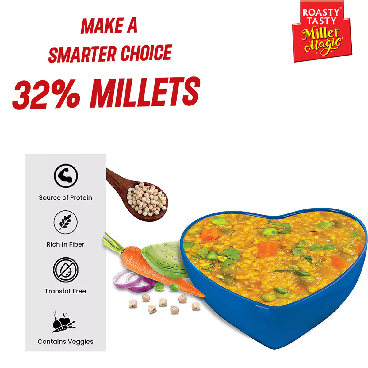 Instant Meal Mix | Millets & Oats Veggie Masala | Pack of 1