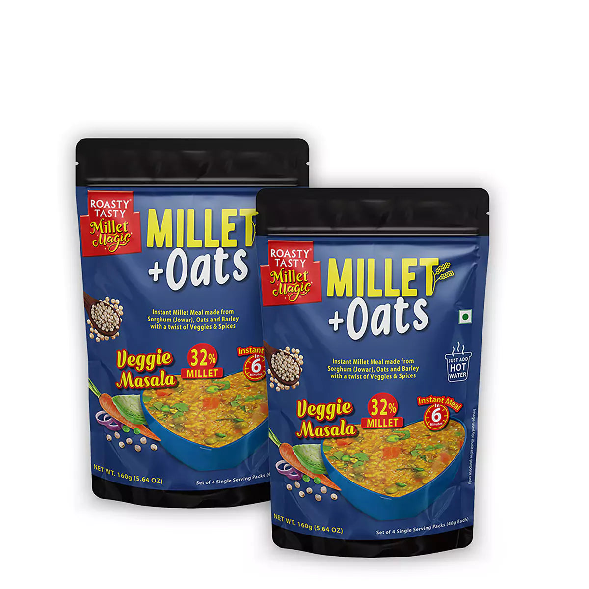 Instant Meal Mix | Millets & Oats Veggie Masala | Pack of 1