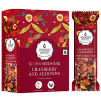 Nuts & Seeds Bar - Cranberry & Almond (Pack of 6), 180 g