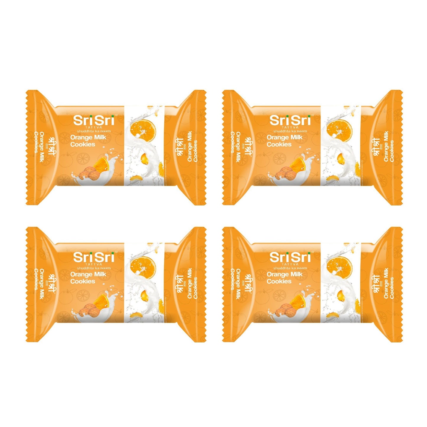 Orange Milk Cookies , 50 g (Pack of 4)