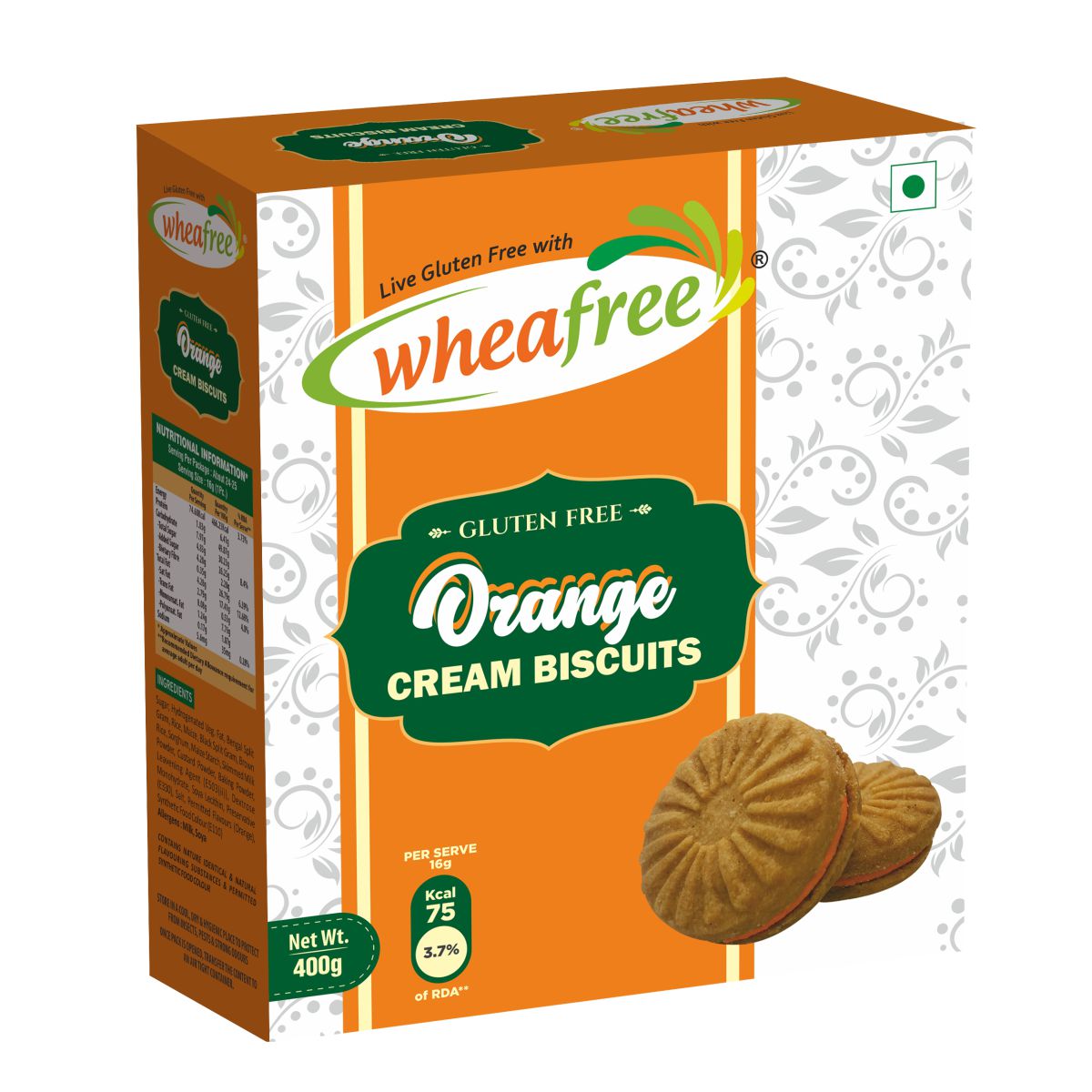 Gluten Free Orange Cream Biscuits