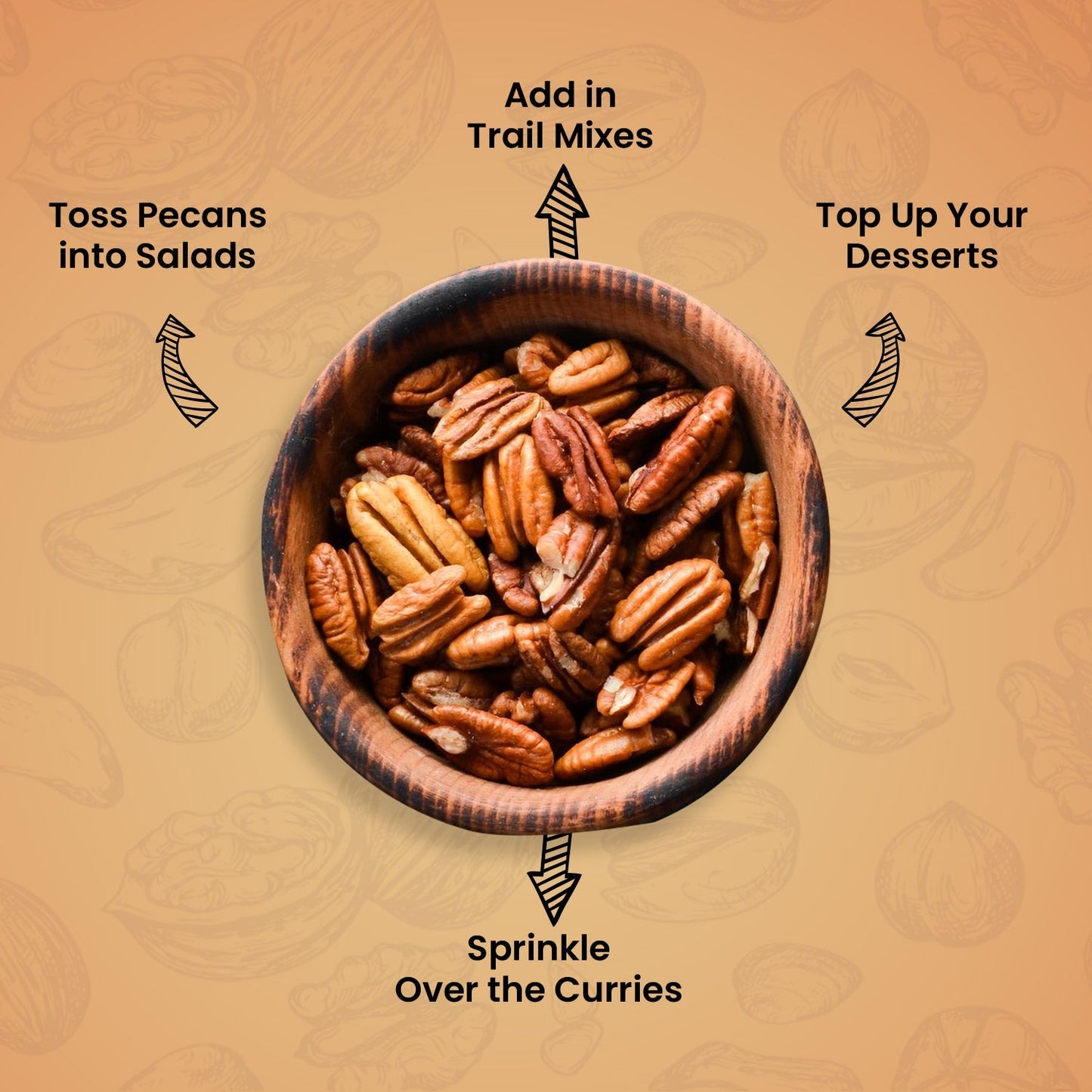 Nutraj Pecan Nuts 100gm