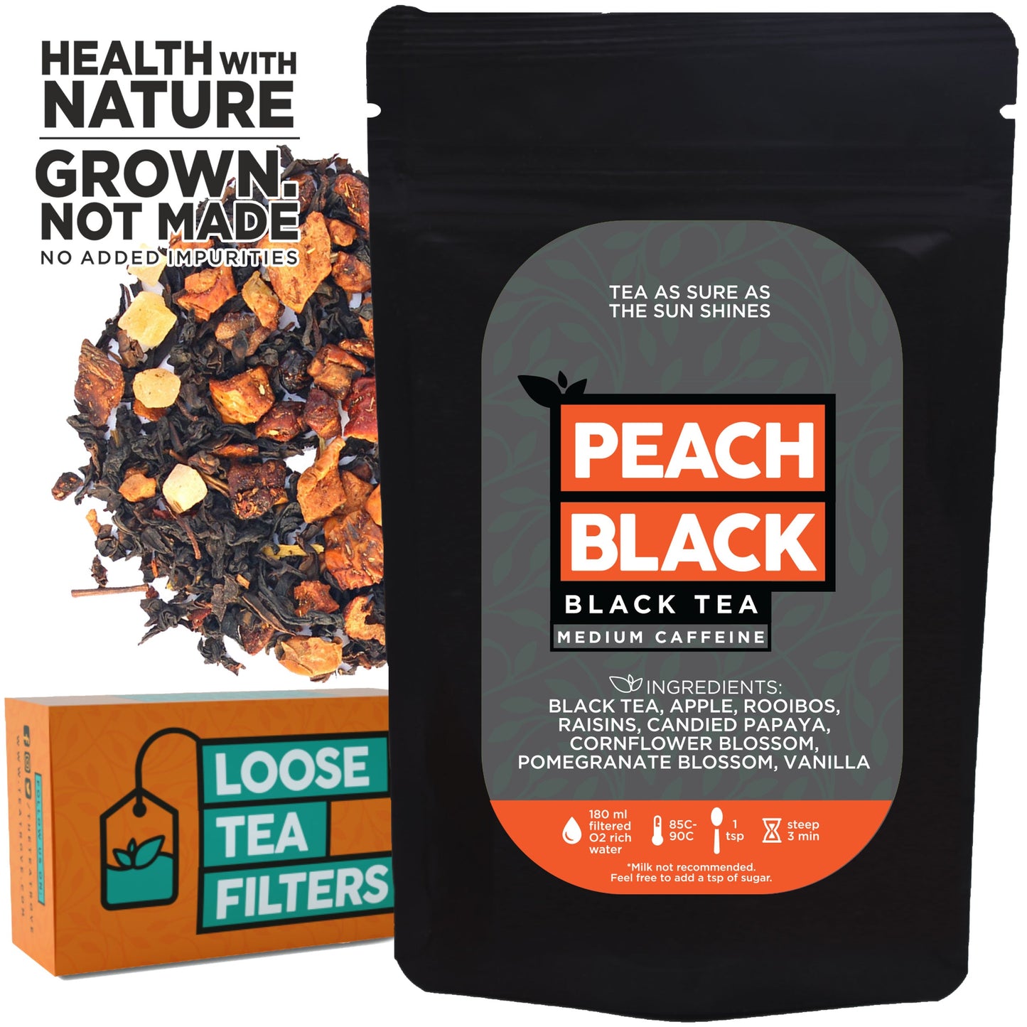 Peach Black Tea (50 g, 25 Cups)