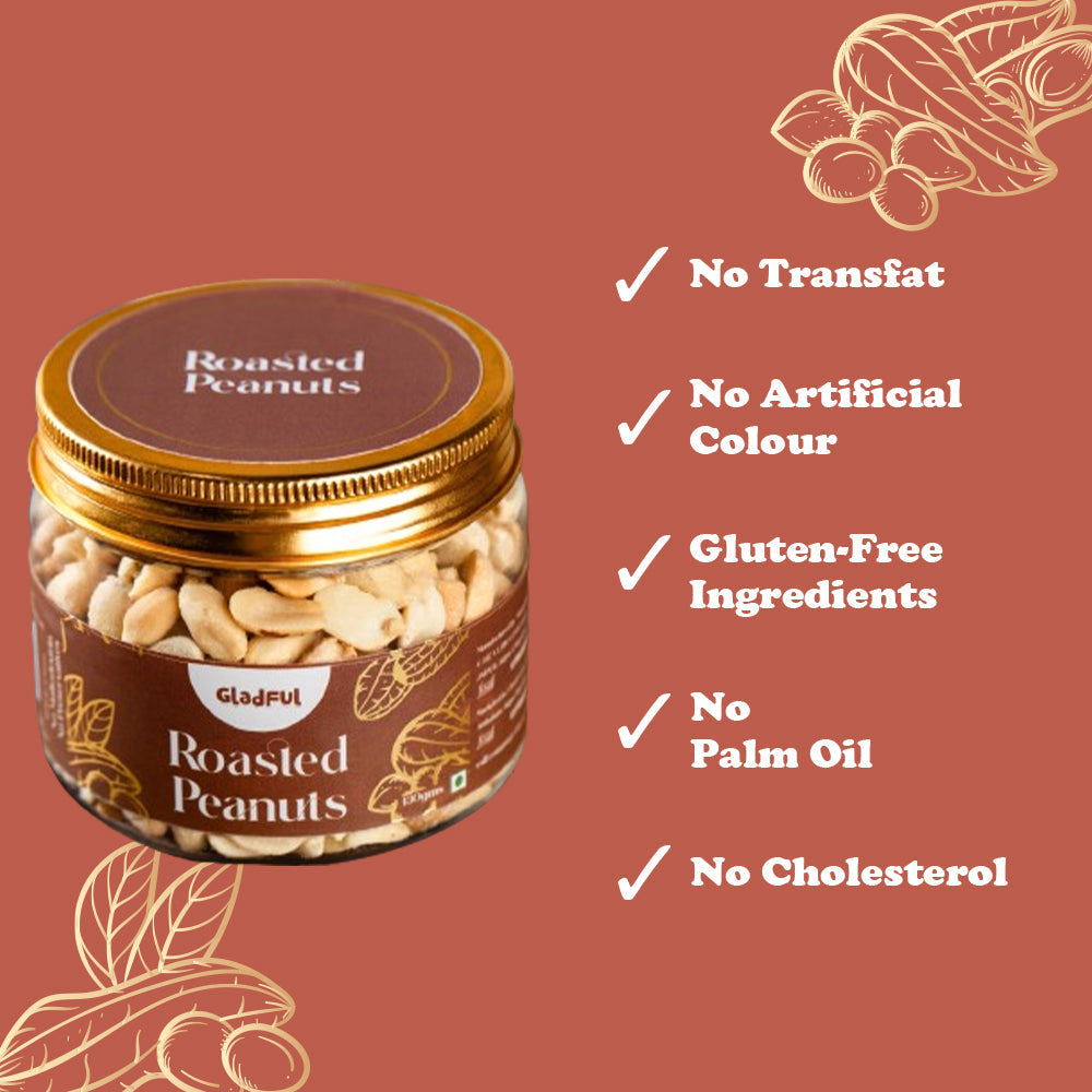 Roasted Salted Peanuts- 130 gms ( One jar)