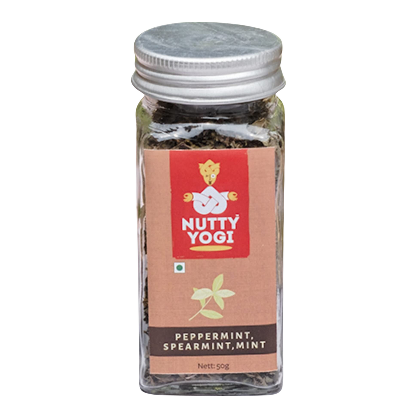 Nutty Yogi Peppermint, Spearmint & Mint - 35 gm