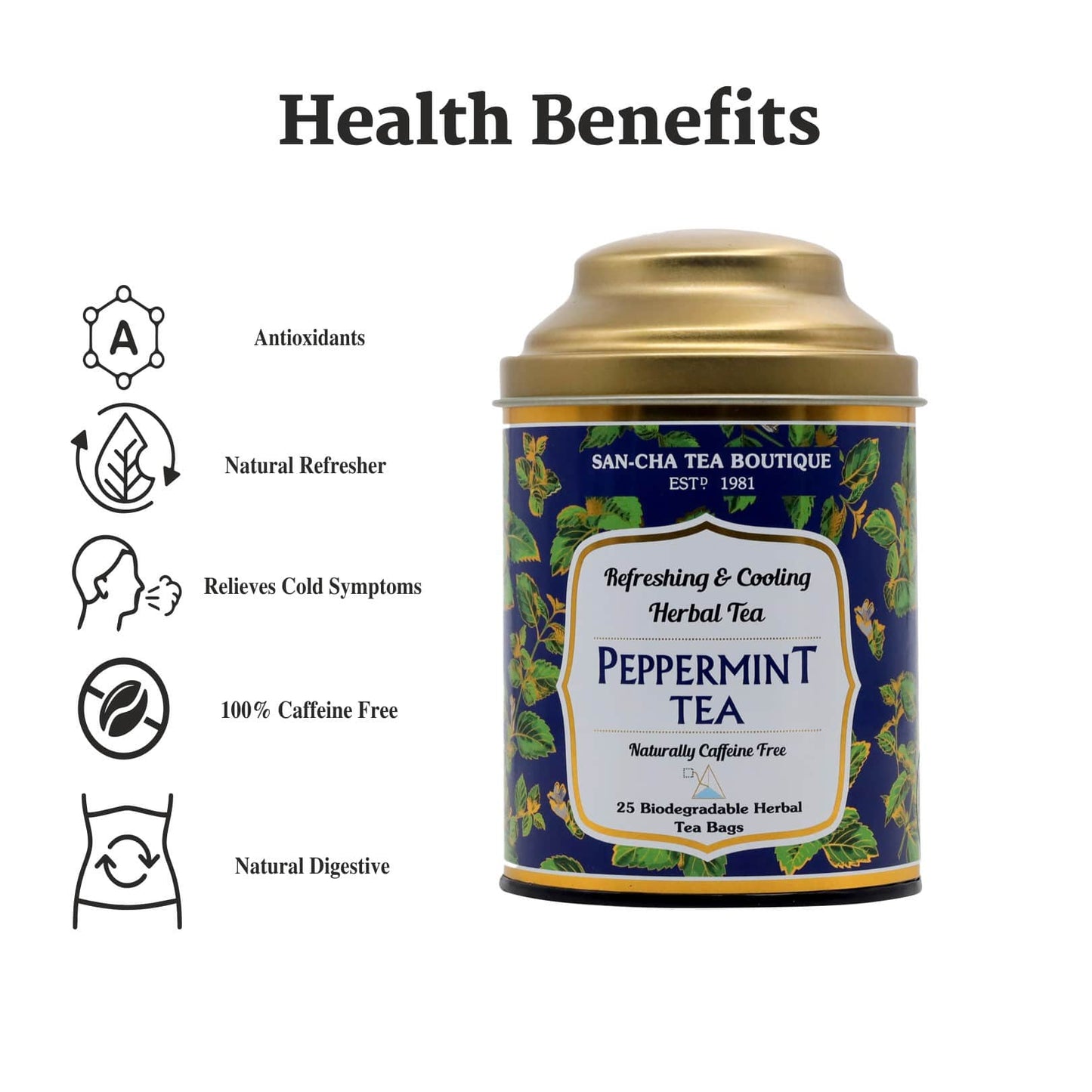 Peppermint Caffeine Free Herbal Tea