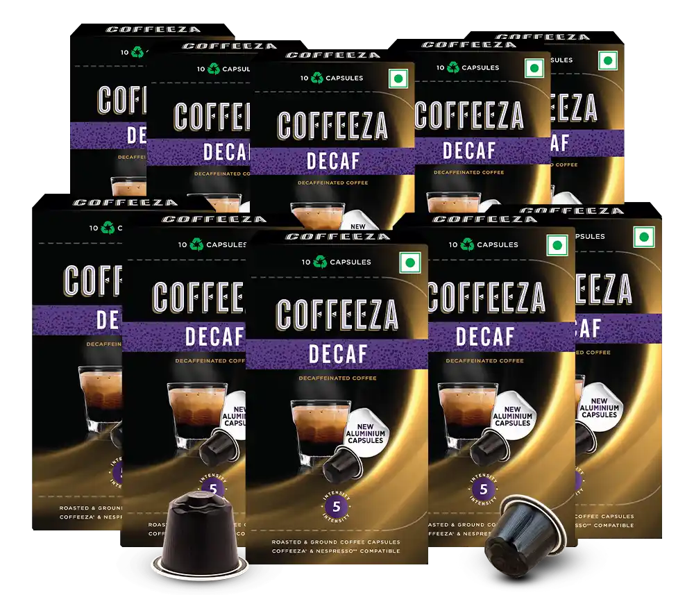 Coffeeza Decaf Aluminium Coffee Capsules