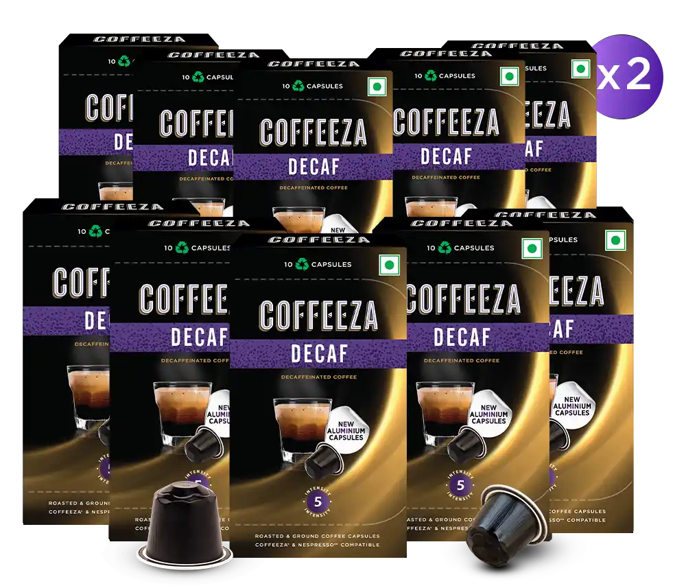 Coffeeza Decaf Aluminium Coffee Capsules