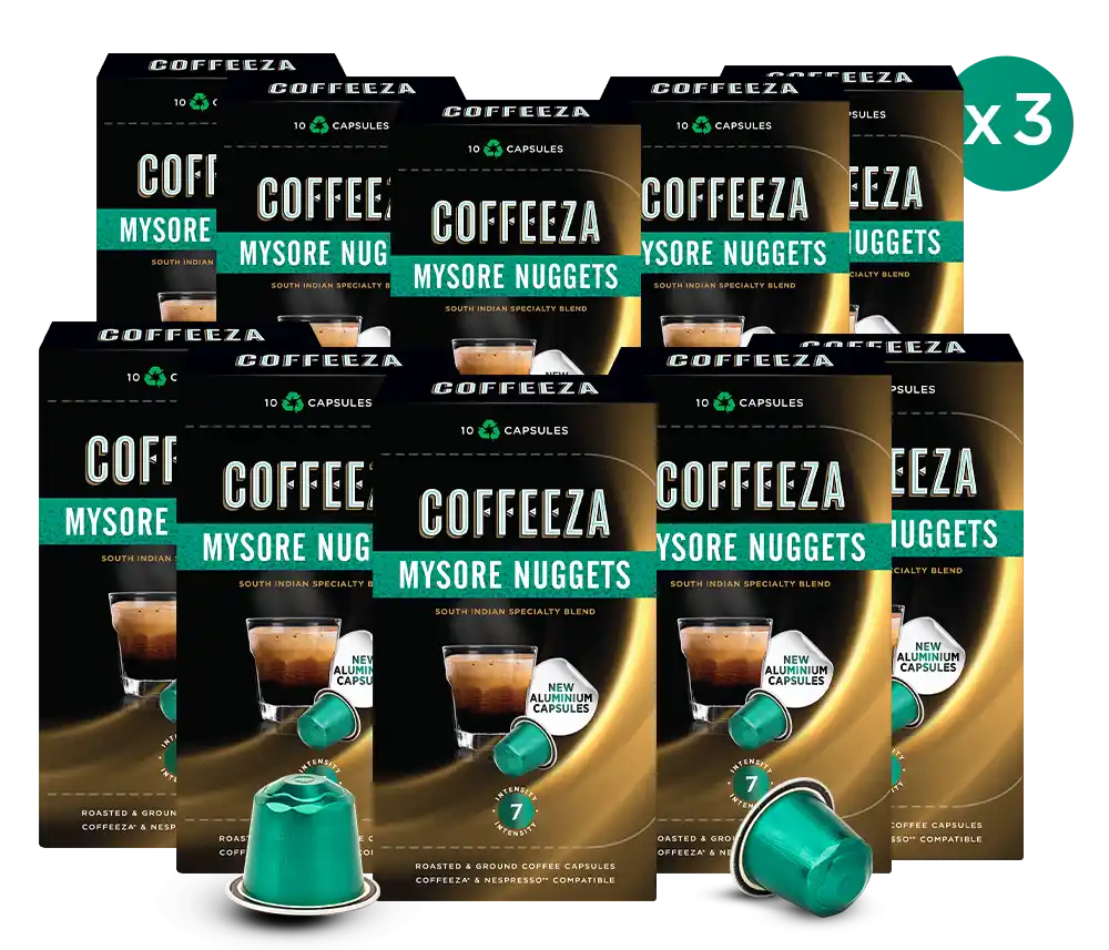 Mysore Nuggets AAA Grade Arabica Aluminium Coffee Capsules - Specialty Coffee