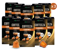 Caramel 100% Arabica Flavoured Aluminium Coffee Capsules