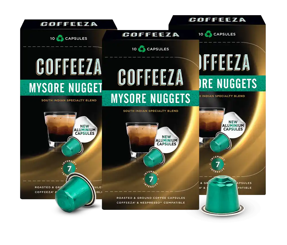 Mysore Nuggets AAA Grade Arabica Aluminium Coffee Capsules - Specialty Coffee