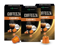 Caramel 100% Arabica Flavoured Aluminium Coffee Capsules