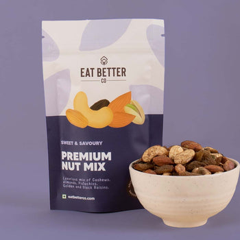 Premium Nut Mix - Jumbo Nuts & Raisins - Roasted & Spiced